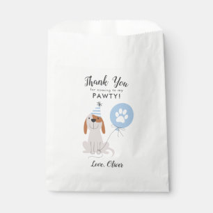 Dog Blue Birthday Party Thank You Favour Bags