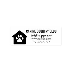 Dog Boarding Business Self-inking Stamp