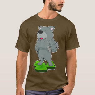 Dog Bodybuilder Bodybuilding Dumbbell T-Shirt