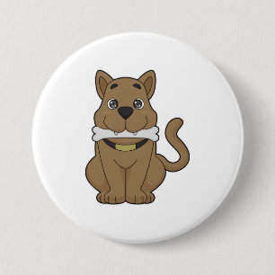 Dog Bone 7.5 Cm Round Badge