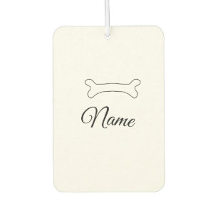 Dog bone add dog name photo custom personalised  car air freshener