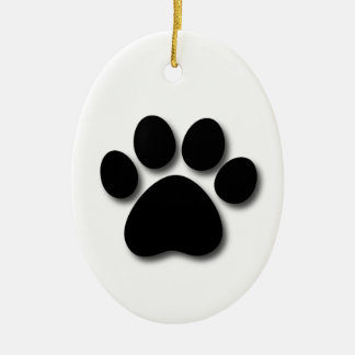 Dog Bone and Paw Pet Themed Gift Z33 Ceramic Tree Decoration