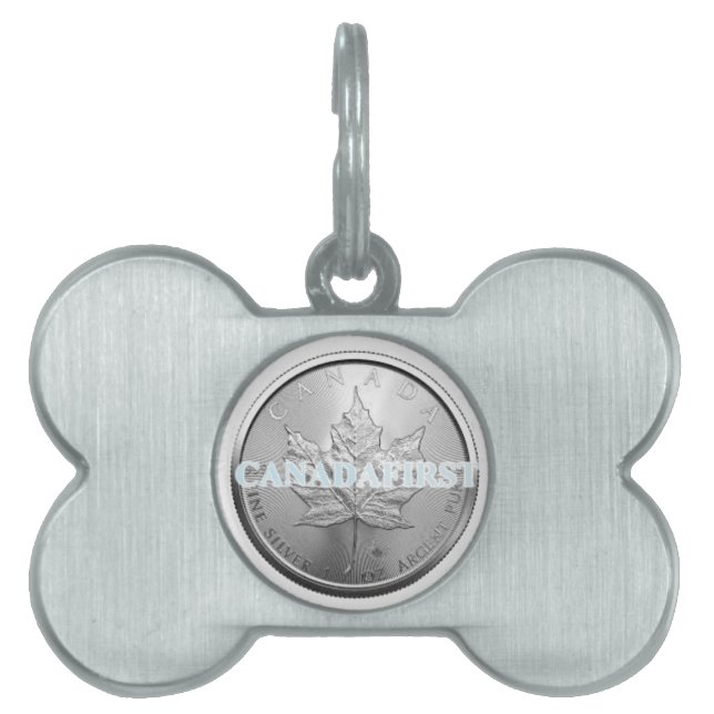 DOG BONE CANADAFIRST PET ID TAG (Front)
