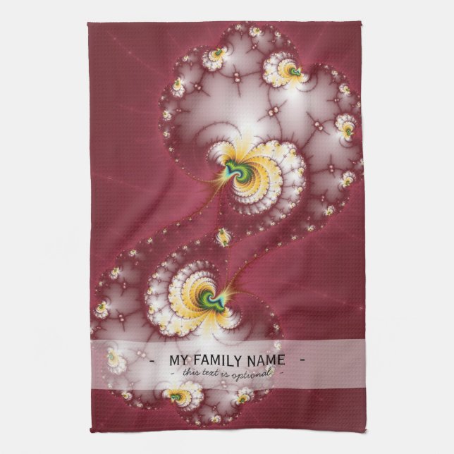 Dog Bone Chew - Fractal Tea Towel (Vertical)