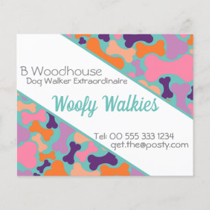 dog bone design business Stationery Flyer