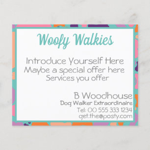 dog bone design business Stationery Flyer