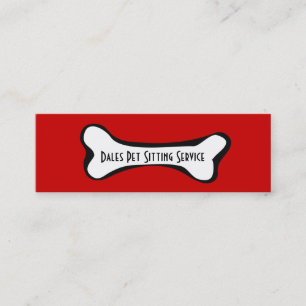 Dog Bone Graphic Business Card
