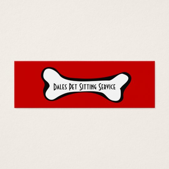Dog Bone Graphic Business Card