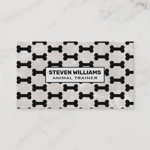 Dog Bone Pattern Business Card