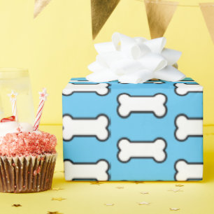 Dog Bone Pattern Wrapping Paper