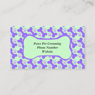 Dog Bone & Paw Business Card