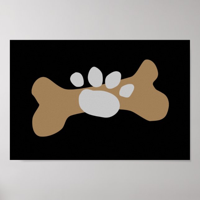 Dog Bone & Paw Print (Front)
