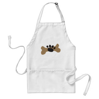 Dog Bone & Paw Print Standard Apron