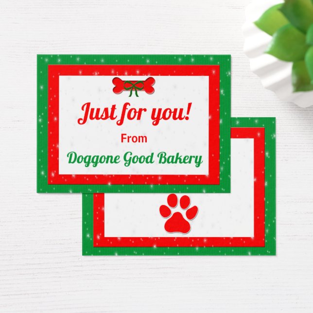 Dog Bone Personalised Christmas Gift (Desk)