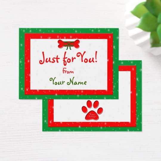 santa business cards