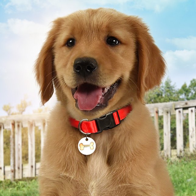 Dog Bone Personalised Monogram ID Dog Tag (Creator Uploaded)