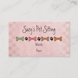 Dog Bone Pet Business Cards