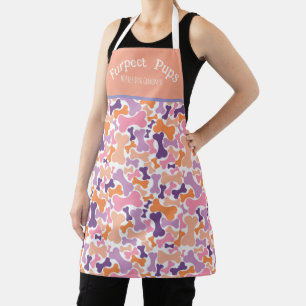 dog bone pet services apron