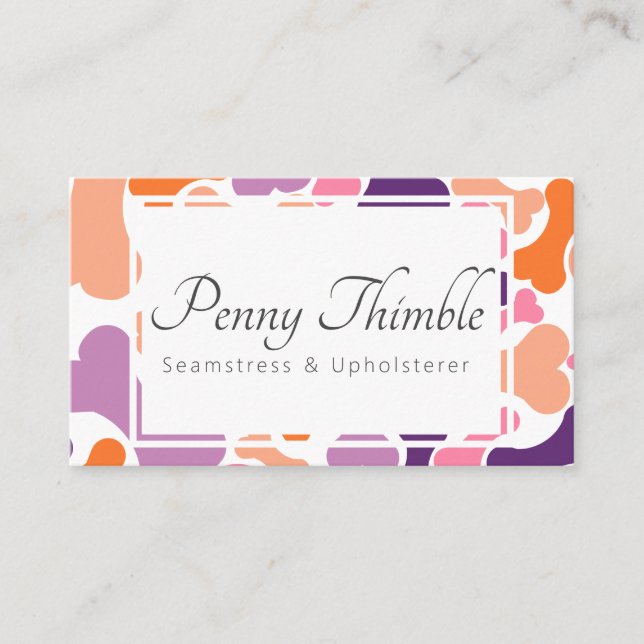 dog bone pet services business card (Front)