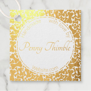 dog bone pet services foil favour tags