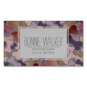 dog bone pet services 	Magnetic business card