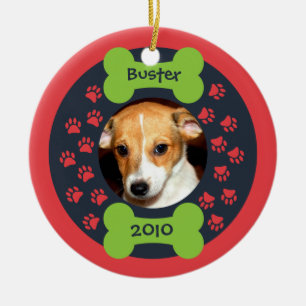 Dog Bone Photo Ornament