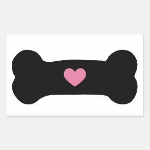 Dog Bone Rectangular Sticker