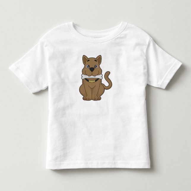 Dog Bone Toddler T-Shirt (Front)