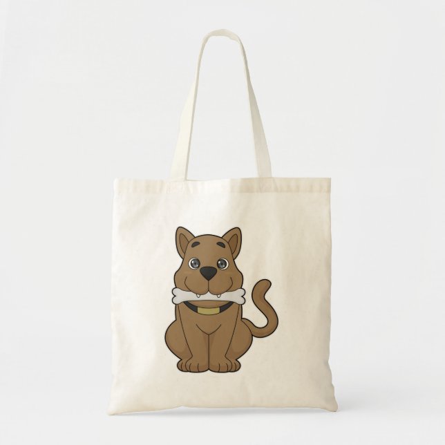 Dog Bone Tote Bag (Front)