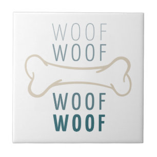Dog Bone Woof Tile