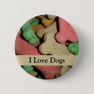 Dog Bones 6 Cm Round Badge
