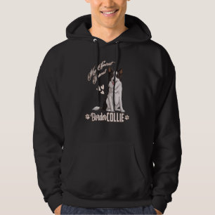 Dog  Border Collie is My Spirit Dad Mom Boy Girl Hoodie
