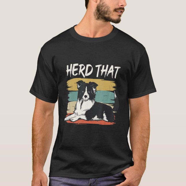 Dog border collie T-Shirt (Front)