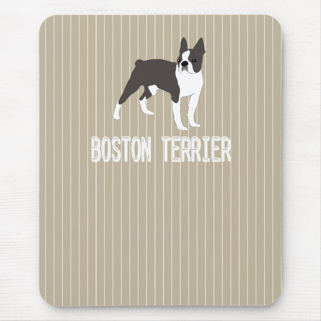 dog-Boston Terrier Mouse Mat (Front)