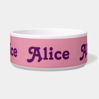 Dog Bowl Alice