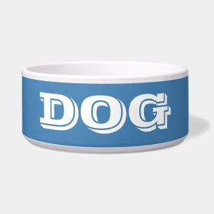 Dog Bowl by Janz Large Steel Blue