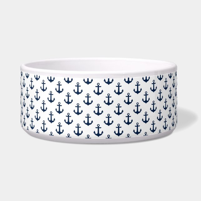Dog Bowl Nautical Anchor (Front)