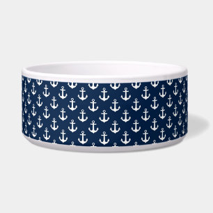 Dog Bowl Nautical Anchor