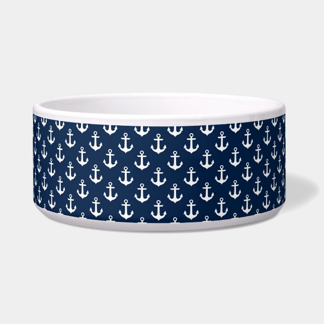Dog Bowl Nautical Anchor (Front)