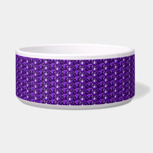 Dog Bowl Purple Glitter