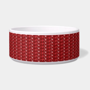 Dog Bowl Red Glitter