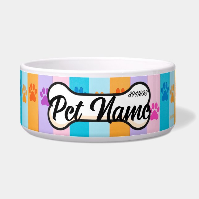 Dog Bowl with Grabovoi Code for Healing 8941898 (Front)