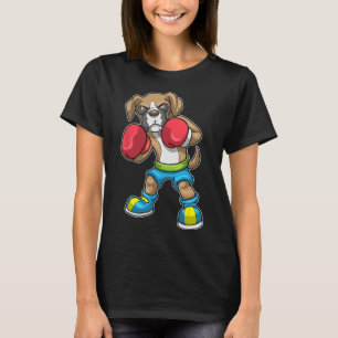 Dog Boxer Boxing Gloves Boxing For Men Women Girls T-Shirt