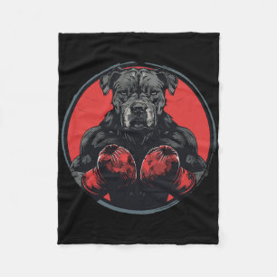 Dog Boxer Fighter Boxing Men Women Kids Fleece Blanket