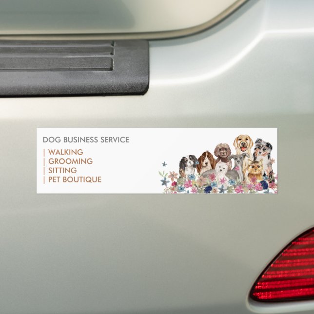 Dog Branding Bumper Sticker (On Car)