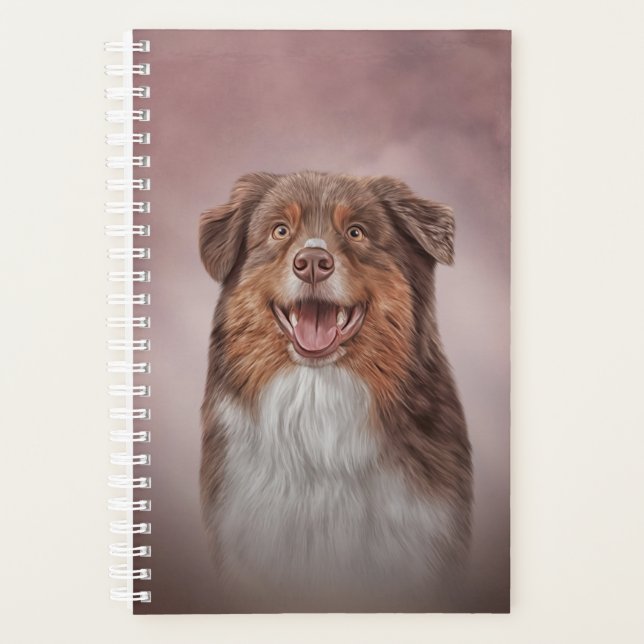 Dog breed Australian Shepherd Planner (Front)