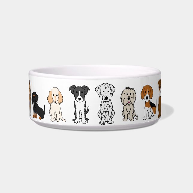 Dog Breed Dog Bowl (Front)