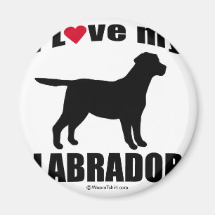 "DOG BREED" - LABRADOR - "I LOVE MY LABRADOR" MAGNET