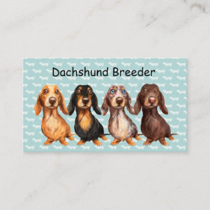 Dog Breeder Dachshund Business Cards
