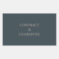 Dog Breeder Folder Label CONTRACT & GUARANTEE